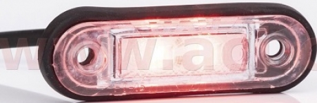 PV Obrysové svetlo LED oválne červené (85x27mm) ...