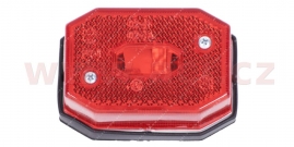 PV Obrysové svetlo obdĺžnikové červené (65x42mm) pre žiarovku C5W
