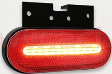 PV Obrysové svetlo LED oválne červené (124x75mm) ...
