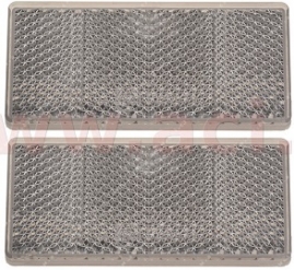 PV Univerzálna odrazka obdĺžnik, samolepiaca, biela (69x31,5mm) 2ks