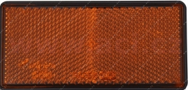 PV Univerzálna odrazka obdĺžnik, samolepiaca, oranžová (103x51mm)
