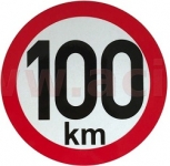 PV Obmedzenie rýchlosti 100km priemer 150mm (na prívesy)