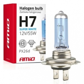 Halogénová žiarovka H7 12V 55W UV filter (E4) Super White