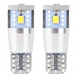 LED žiarovky CANBUS 3SMD 2835 T10e (W5W) ALU White 12V/24V
