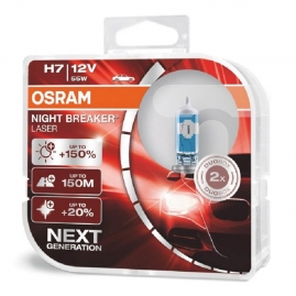 Halogénové žiarovky Osram H7 12V 55W PX26d NIGHT BREAKER LASER +150% 2ks