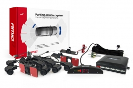 Parkovací asistent LED 8-senzorové čierne, vnútorné 16,5mm