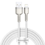 USB kábel Lightning Baseus Cafule, biely 2,4A ...