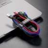 Baseus USB Kábel 4v1 čierny, 1xUSB-C, 2x Lightning, 1xmicro 3,5A 1.2m