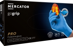 Nitrilové rukavice GoGrip modré veľkosť M, 50 ks