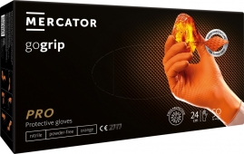 Nitrilové rukavice GoGrip oranžové veľkosti XXL, 50 ks