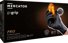 Nitrilové rukavice GoGrip čierne veľkosť L, 50 ks