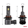 LED žiarovky X4-series AVIATOR HB4 9006 6500K max 44W AMIO-03767